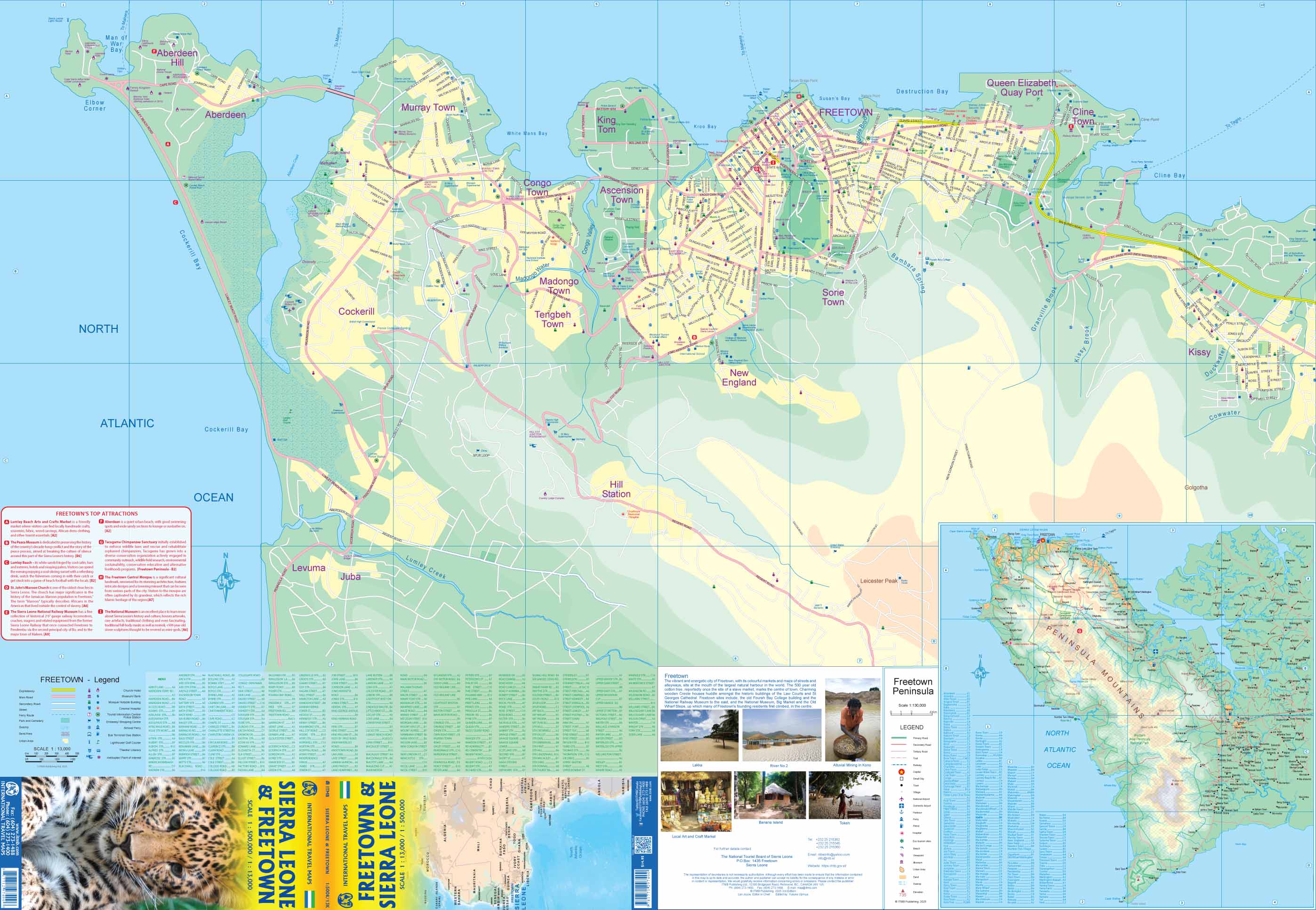 Sierra Leone & Freetown 1:500.000 / 1:13.000 - ITM