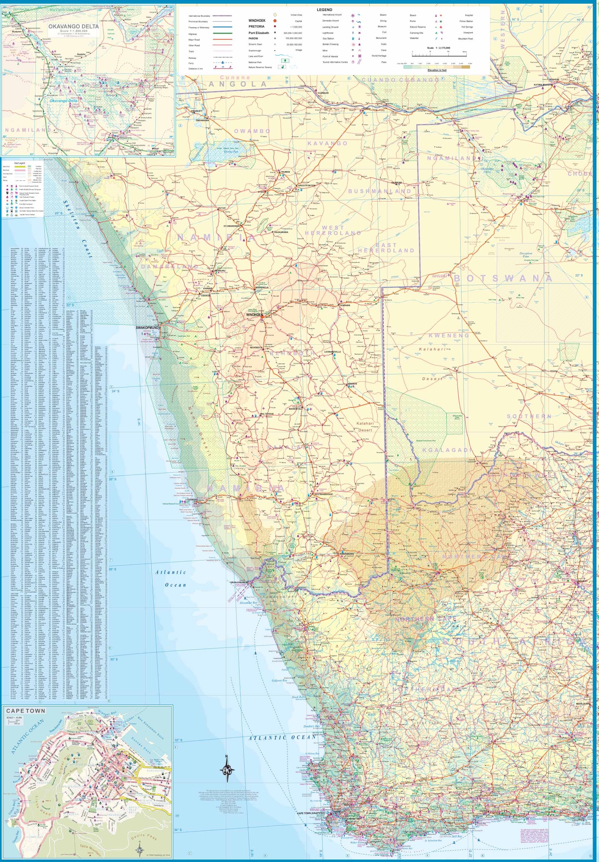 Southern Africa 1: 2.220.000 ITM