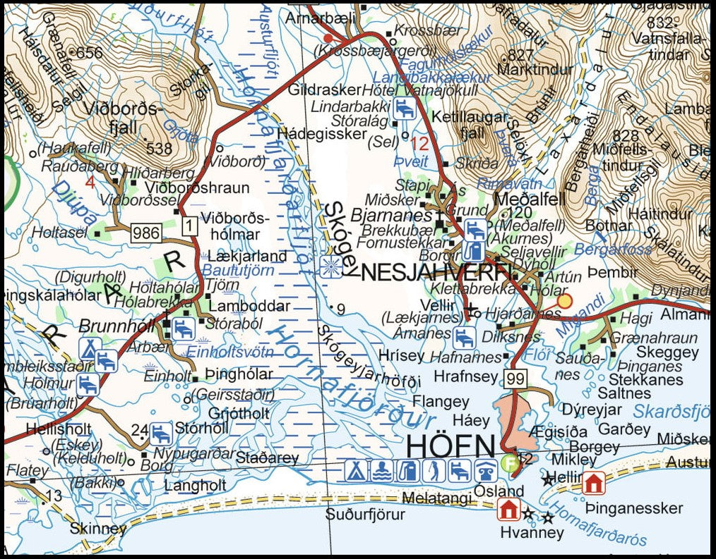Sudausturland 1:250.000 - Island 04 Ferdakort 2025