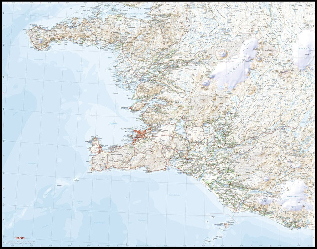 Sudvesturland 1:250.000 - Island 02 Ferdakort 2025