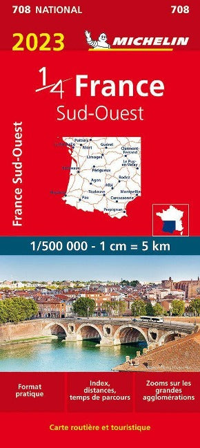 Südwestfrankreich 708 - Michelin-Karten