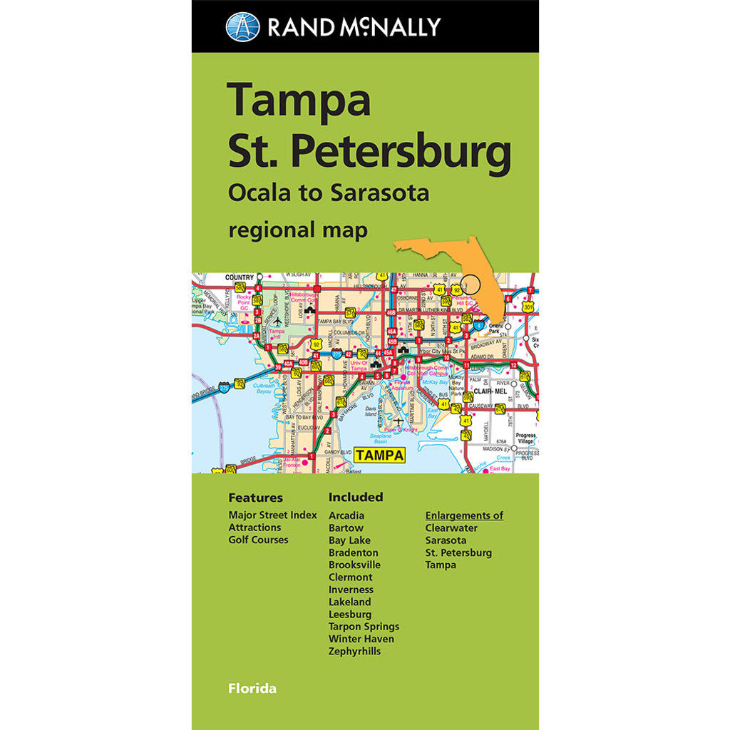 Tampa - St. Petersburg - Regionalkarte Rand McNally