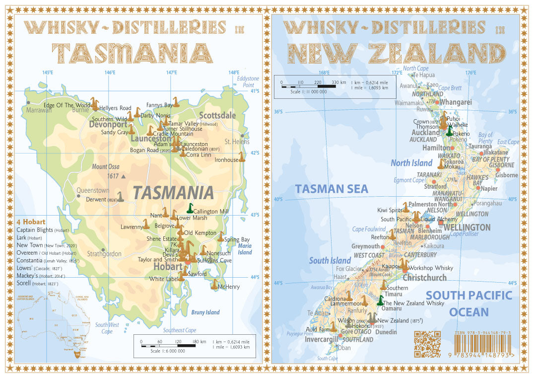 Whisky Distilleries Australia - Tasting Map