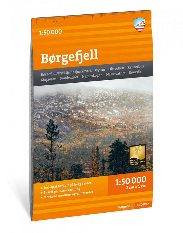 Turkart Børgefjell 1:50.000