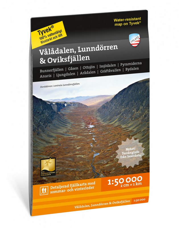 Vålådalen, Lunndörren & Oviksfjällen 1:50.000