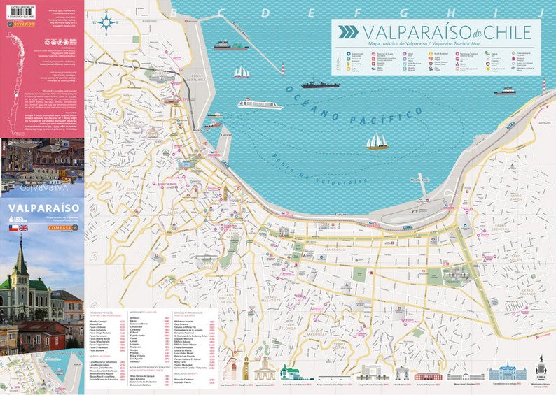 Valparaiso 1:8.000 Stadtplan
