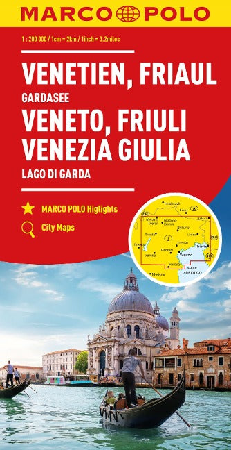 Venetien - Friaul 1:200.000 - Marco Polo Straßenkarte Italien 04