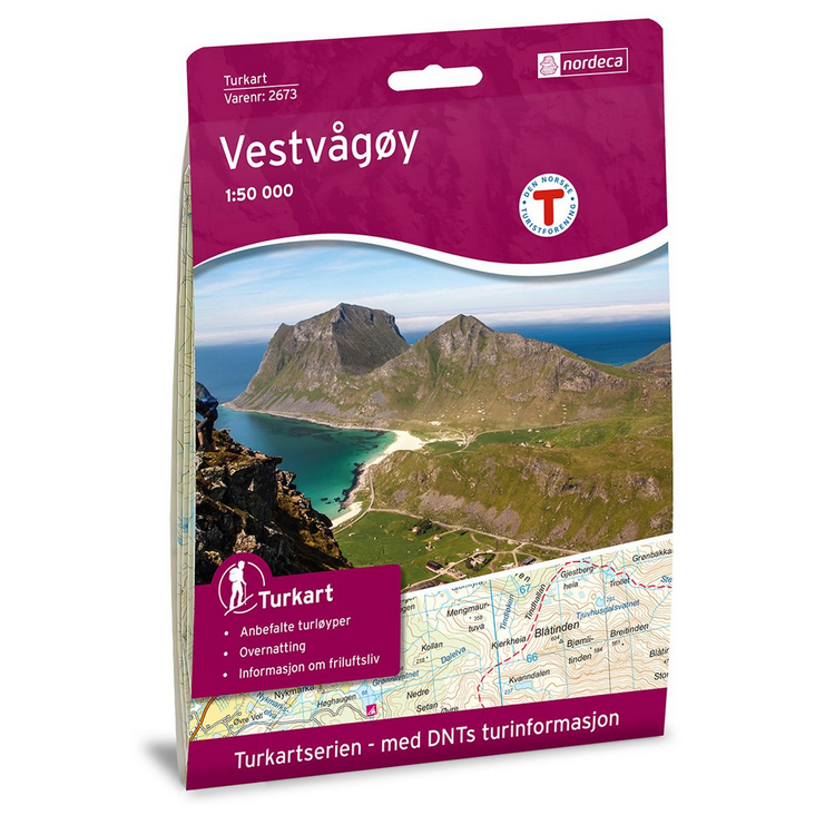 Vestvågøy 1:50.000 - Turkart