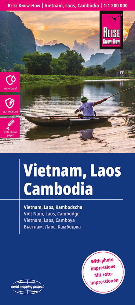 Vietnam, Laos, Kambodscha 1:1,2 Mio. - Reise Know How