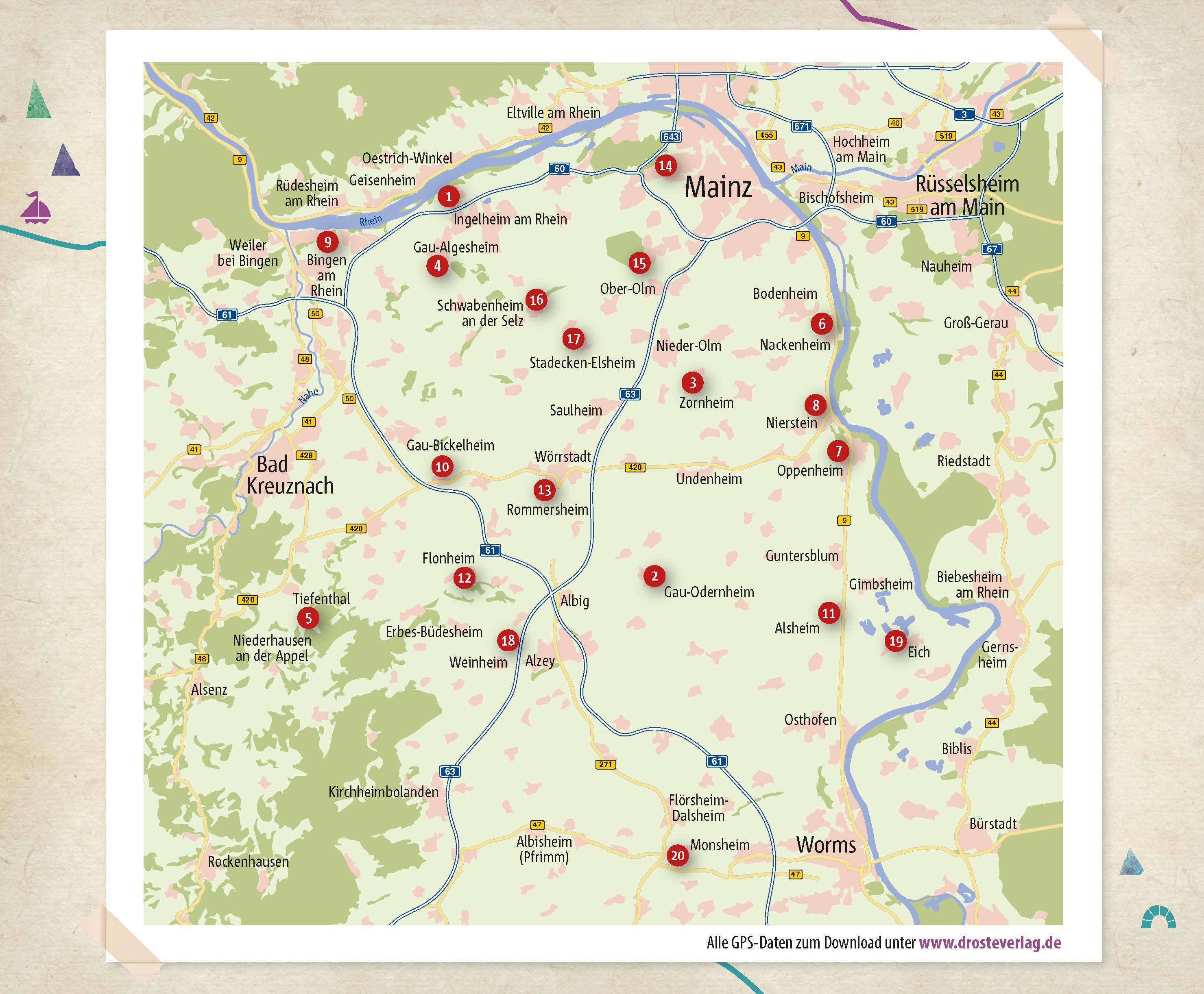 Rheinhessen. Wanderungen für die Seele