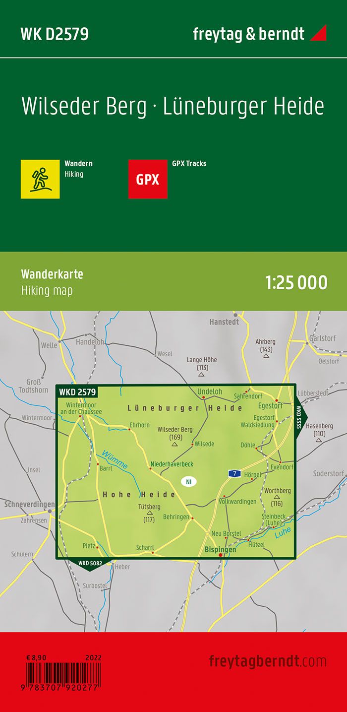 Wilseder Berg - 1:25.000 Wanderkarte