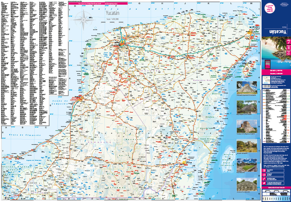 Halbinsel Yucatan 1:650.000 - Reise Know How