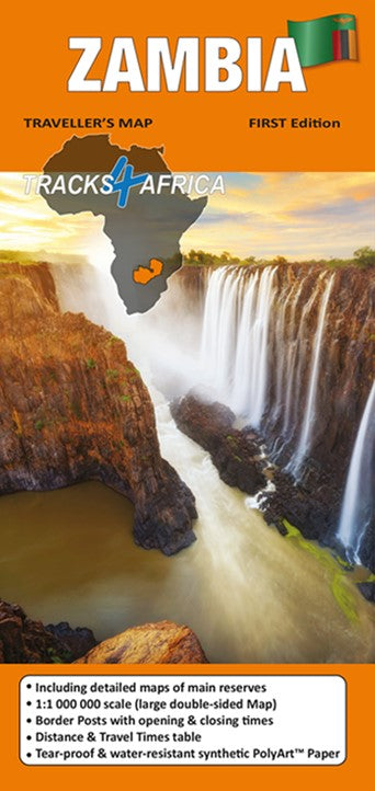 Zambia Traveller's Map 1:1 Mio.