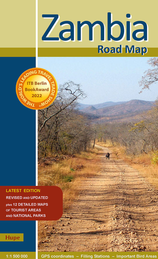 Zambia Road Map - Straßenkarte