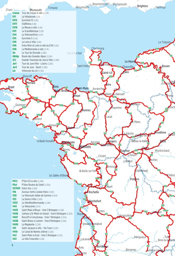 Radfernwege Frankreich