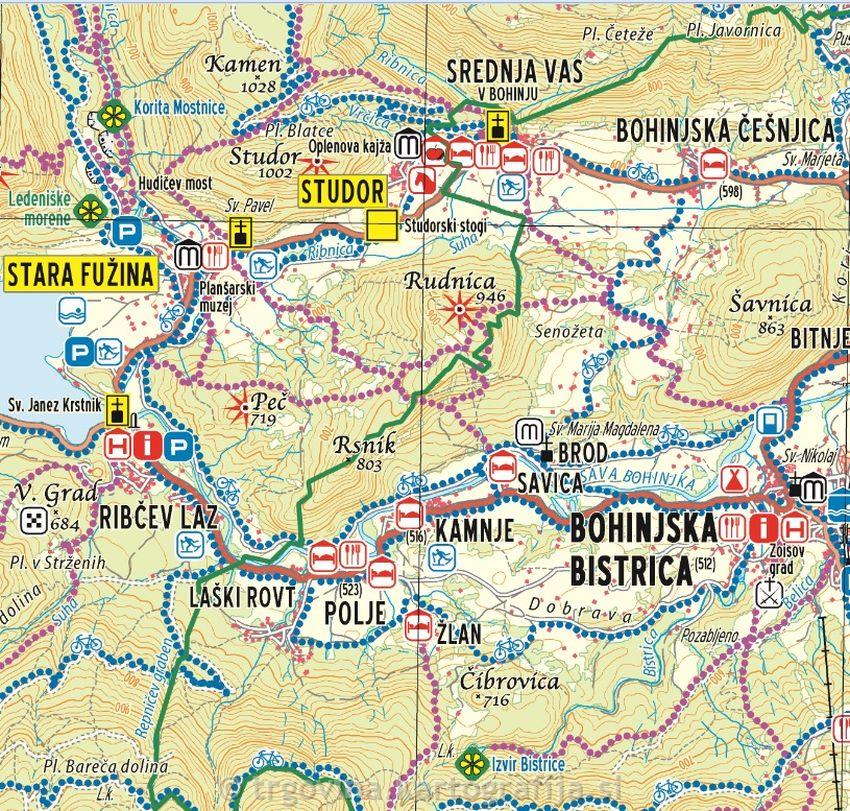 Julische Alpen - westlicher Teil 1:75.000