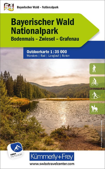 54 Nationalpark Bayerischer Wald - Kümmerly & Frey 1:35.000