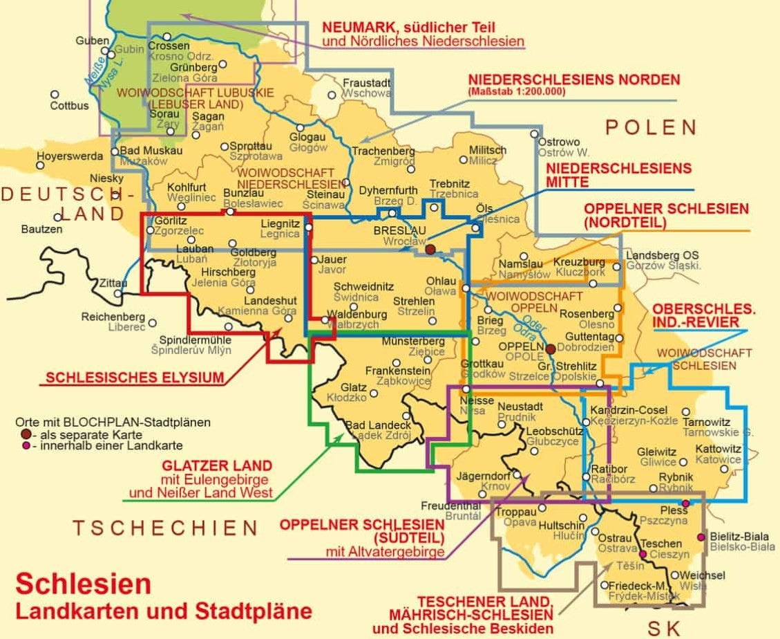 Niederschlesiens Norden 1:200.000