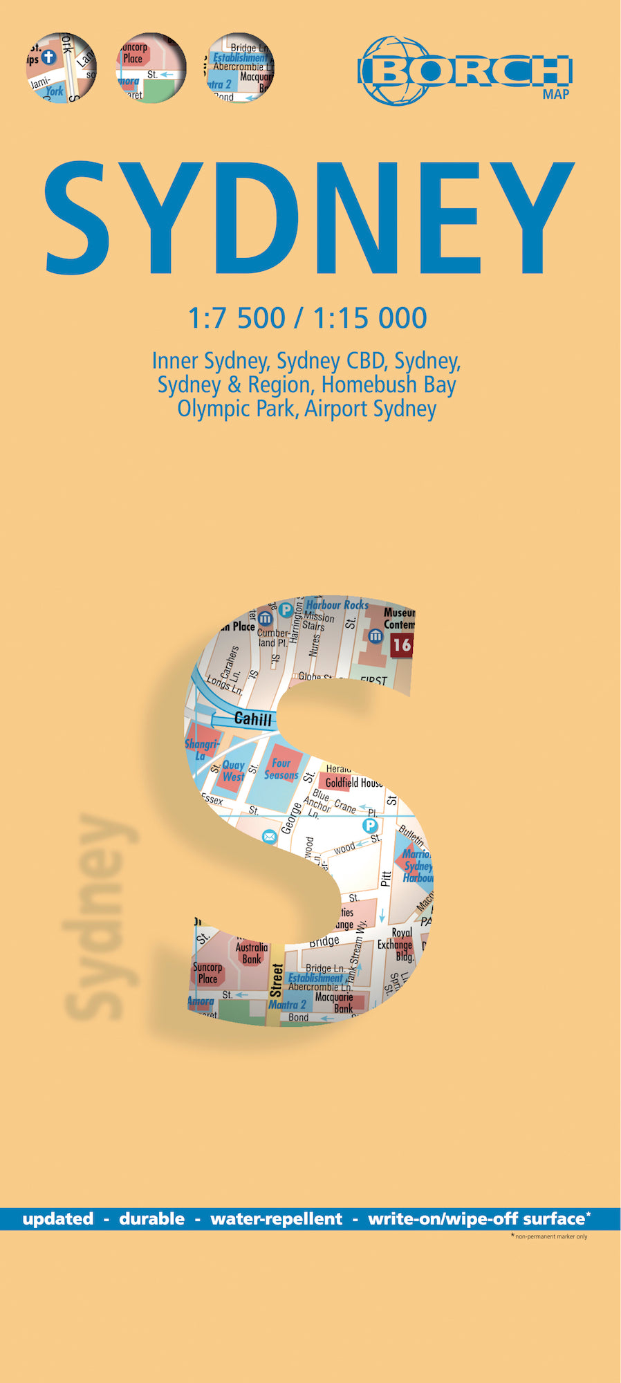 Sydney 1:7.500 - Borch Stadtplan