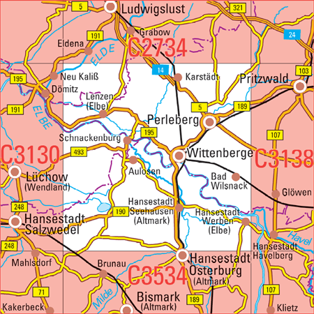Sachsen-Anhalt 1:100.000 Topographische Karten