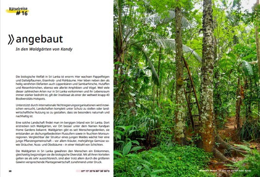 Landkarten-Rätselreise um die Welt