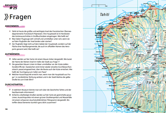 Landkarten-Rätselreise um die Welt