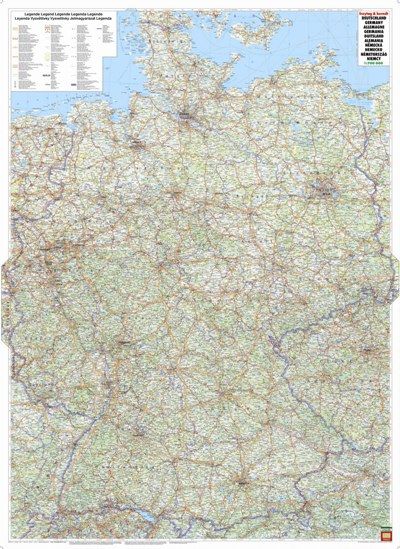 Straßenkarte Deutschland 1:700.000 (D102)