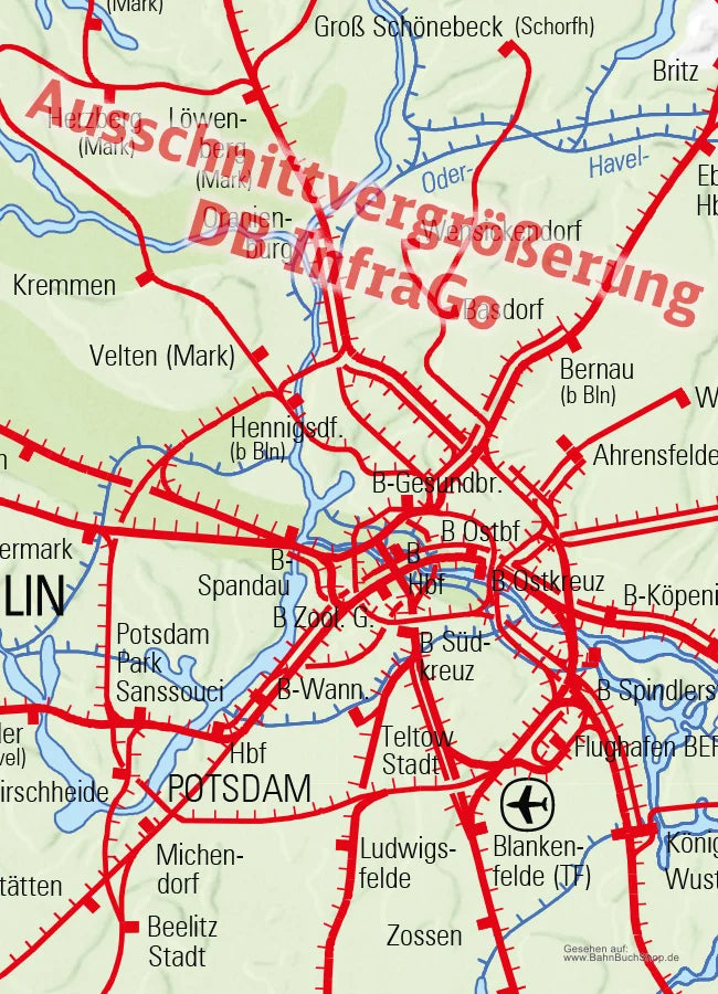 DB Reisendenkarte | Personenverkehr Deutschland | Poster DIN A1
