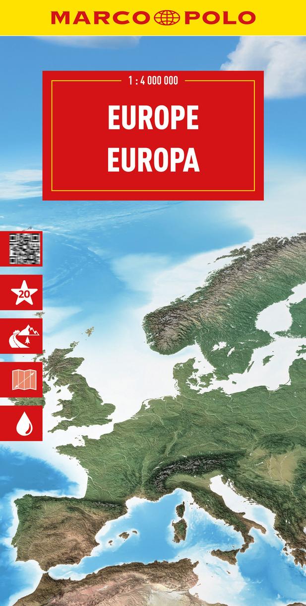 Europa MARCO POLO Länderkarte - 1:4 Mio.