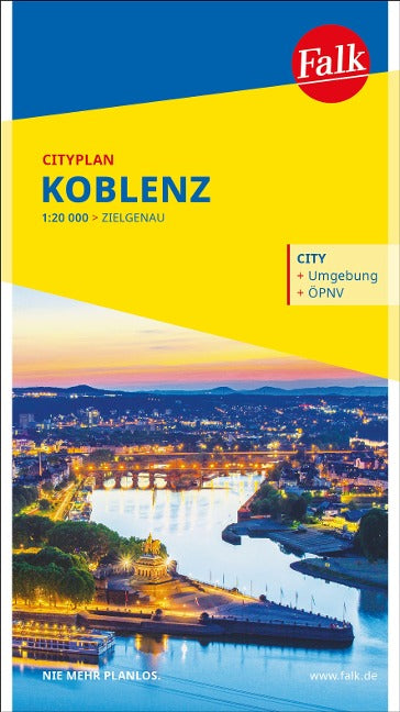 Koblenz Falk Cityplan 1:20.000