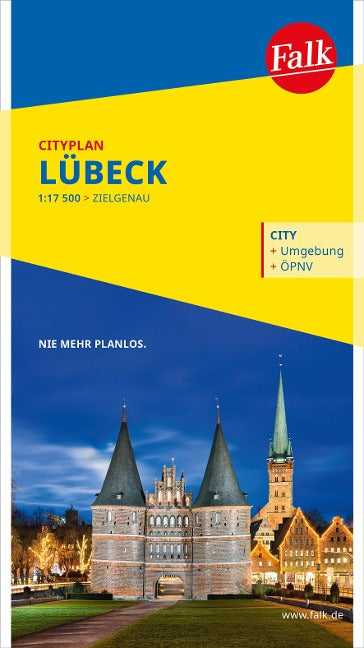 Falk Cityplan Lübeck 1:17.500