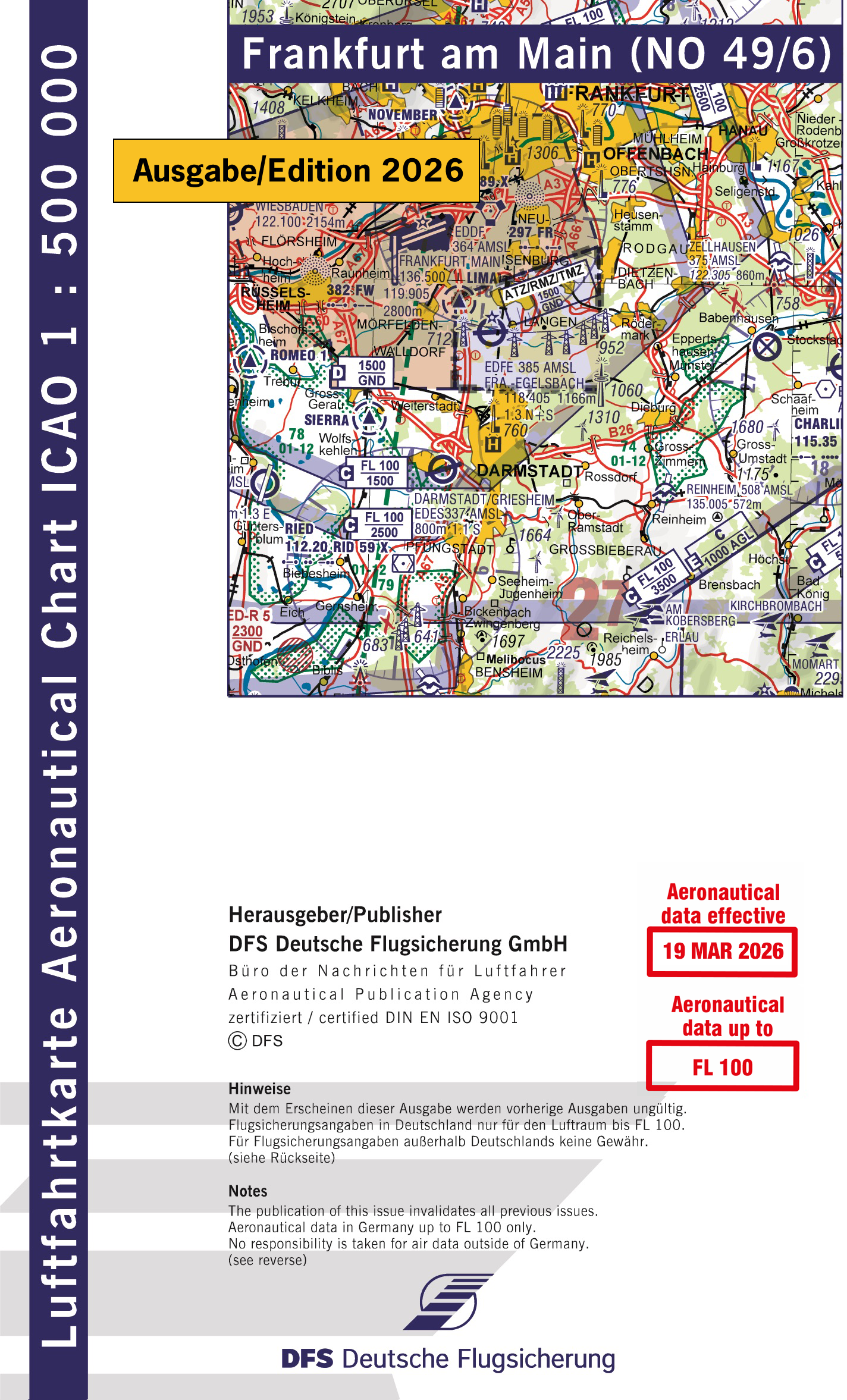 ICAO-Karte Frankfurt 2026 (NO49/6)