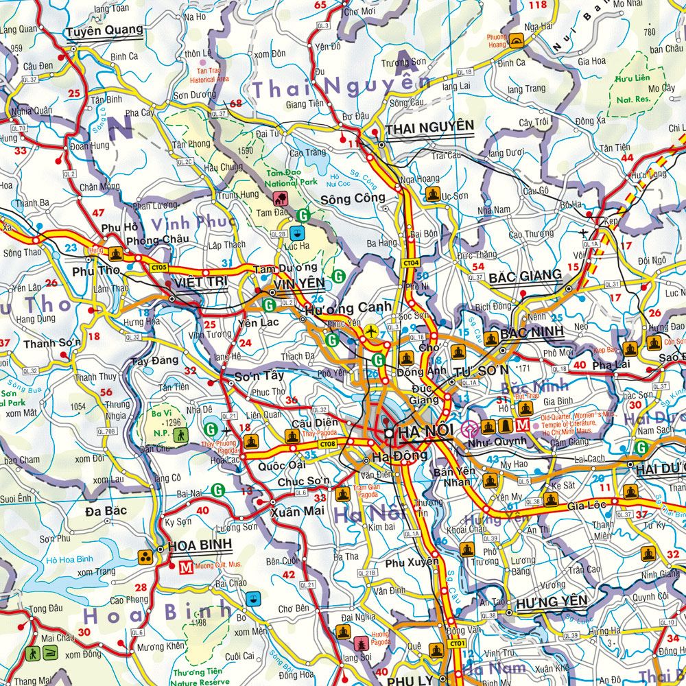 Vietnam, Laos und Kambodscha 1:900.000