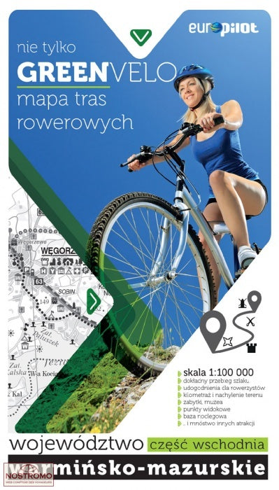 2 GreenVelo: Woiwodschaft Ermland-Masuren (Ostteil) - 1:100.000 Radkarte