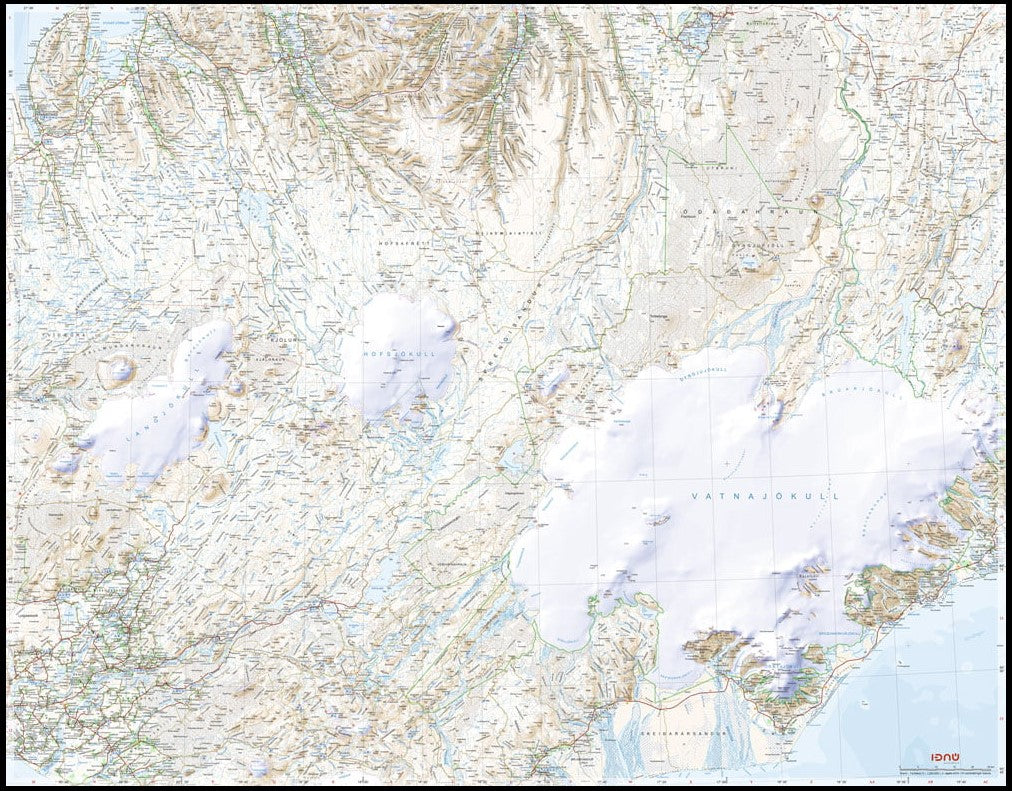 Hálendið - Hochland 1:250.000 - Island 05 Ferdakort 2025