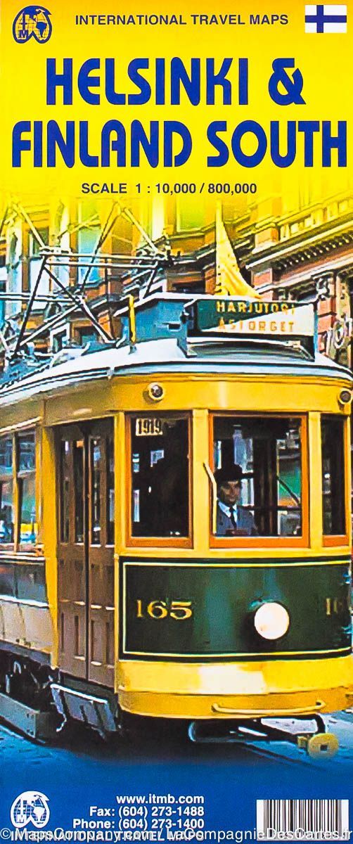 Helsinki & Finland South 1:10.000 / 1:800.000 - ITM Map
