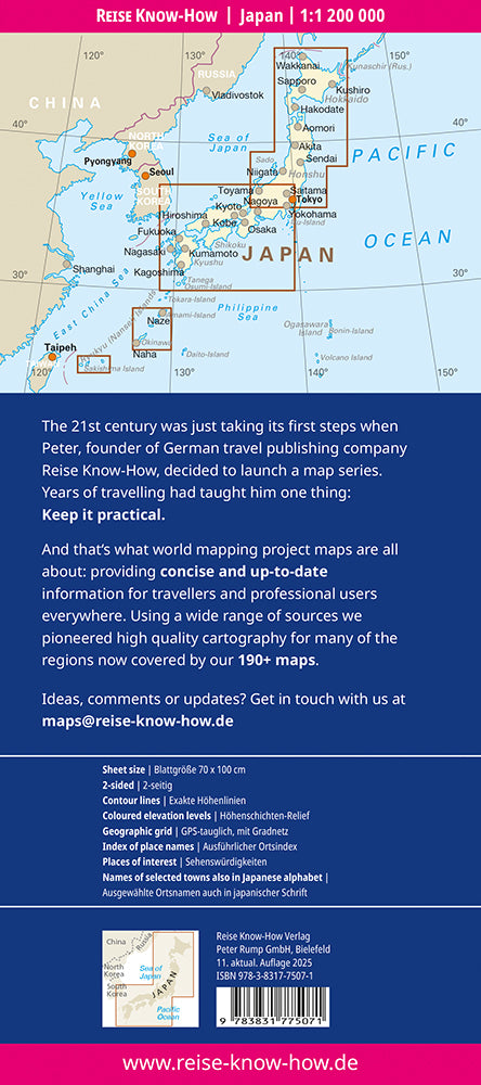 Japan 1:1.200.000 - Reise Know-How