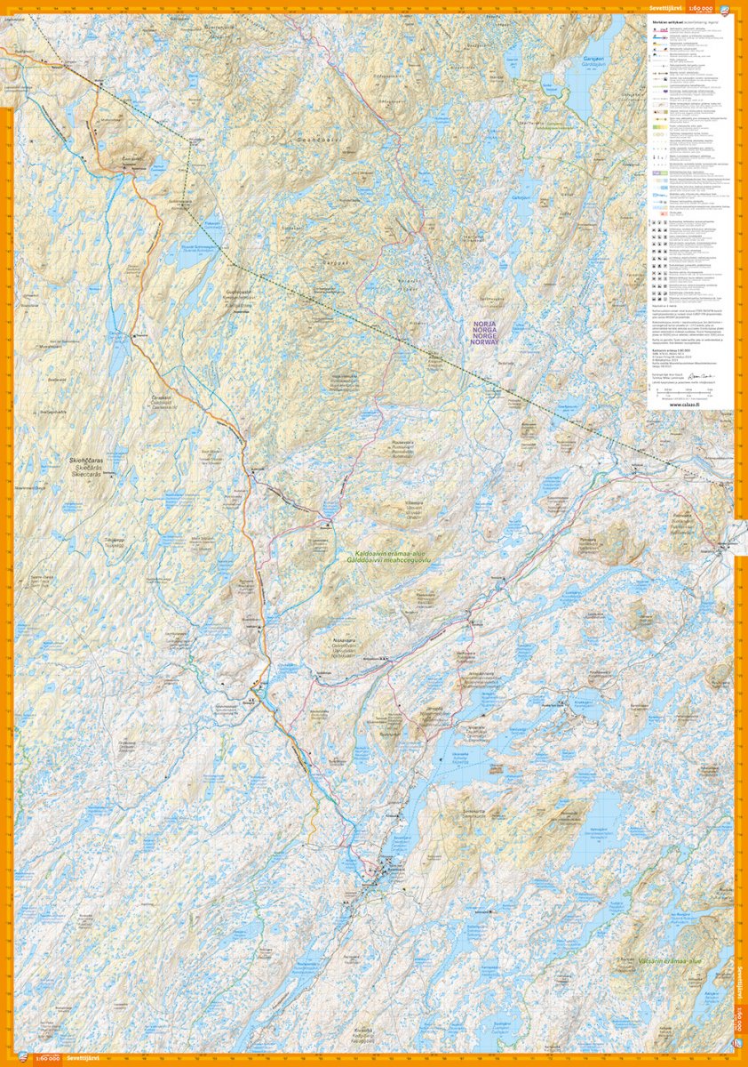 Kaldoaivin erämaa 1:60.000