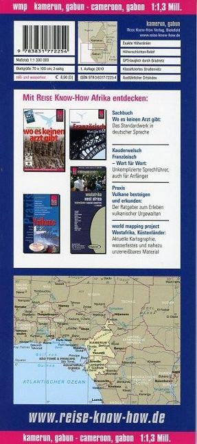 Kamerun, Gabun - 1:1,3 Mio. - Reise Know-How