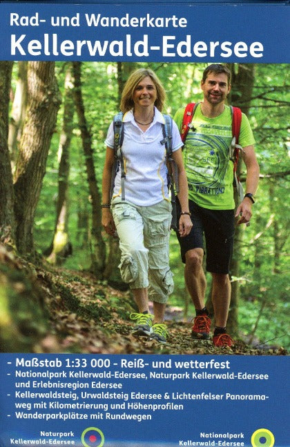 Naturpark Kellerwald-Edersee 1:33.000 - Rad- und Wanderkarte