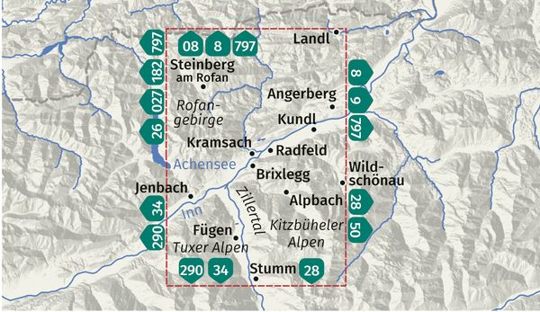 028 Alpbachtal, Seenland 1:25.000 - KOMPASS Wanderkarte
