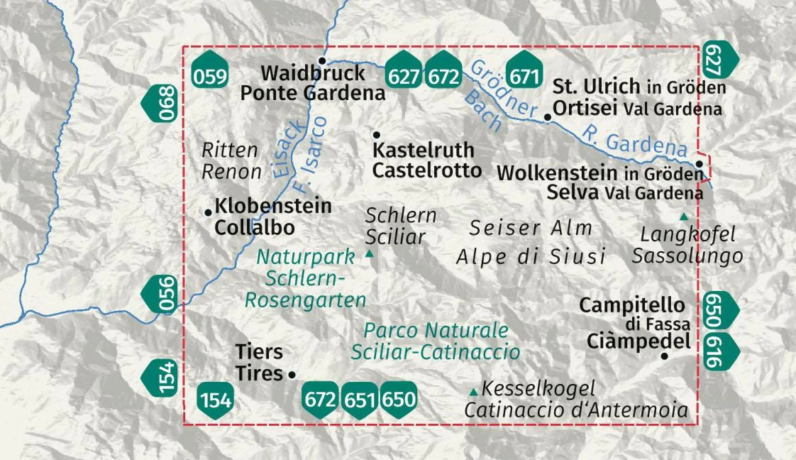 067 Seiser Alm - Kompass Wanderkarte
