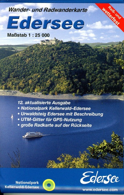 Edersee 1:25.000 - Rad- und Wanderkarte