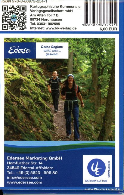 Edersee 1:25.000 - Rad- und Wanderkarte