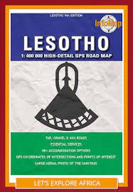 Lesotho 1:400.000 - Road Map GPS InfoMap