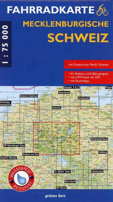 Fahrradkarte Mecklenburgische Schweiz - 1:75.000