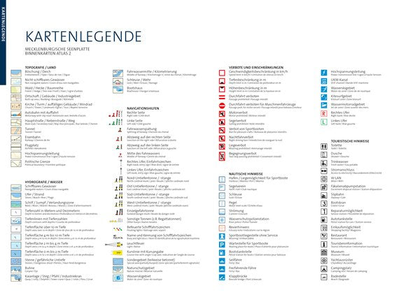 Mecklenburgische Seenplatte - Binnenkartenatlas 2 - Kartenwerft