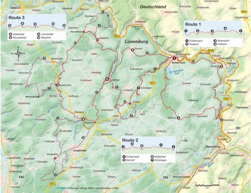 Mullerthal Trail Outdoor Wanderführer Luxemburg