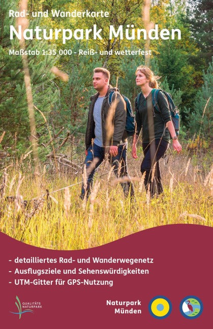 Naturpark Münden 1:35.000 - Rad- und Wanderkarte