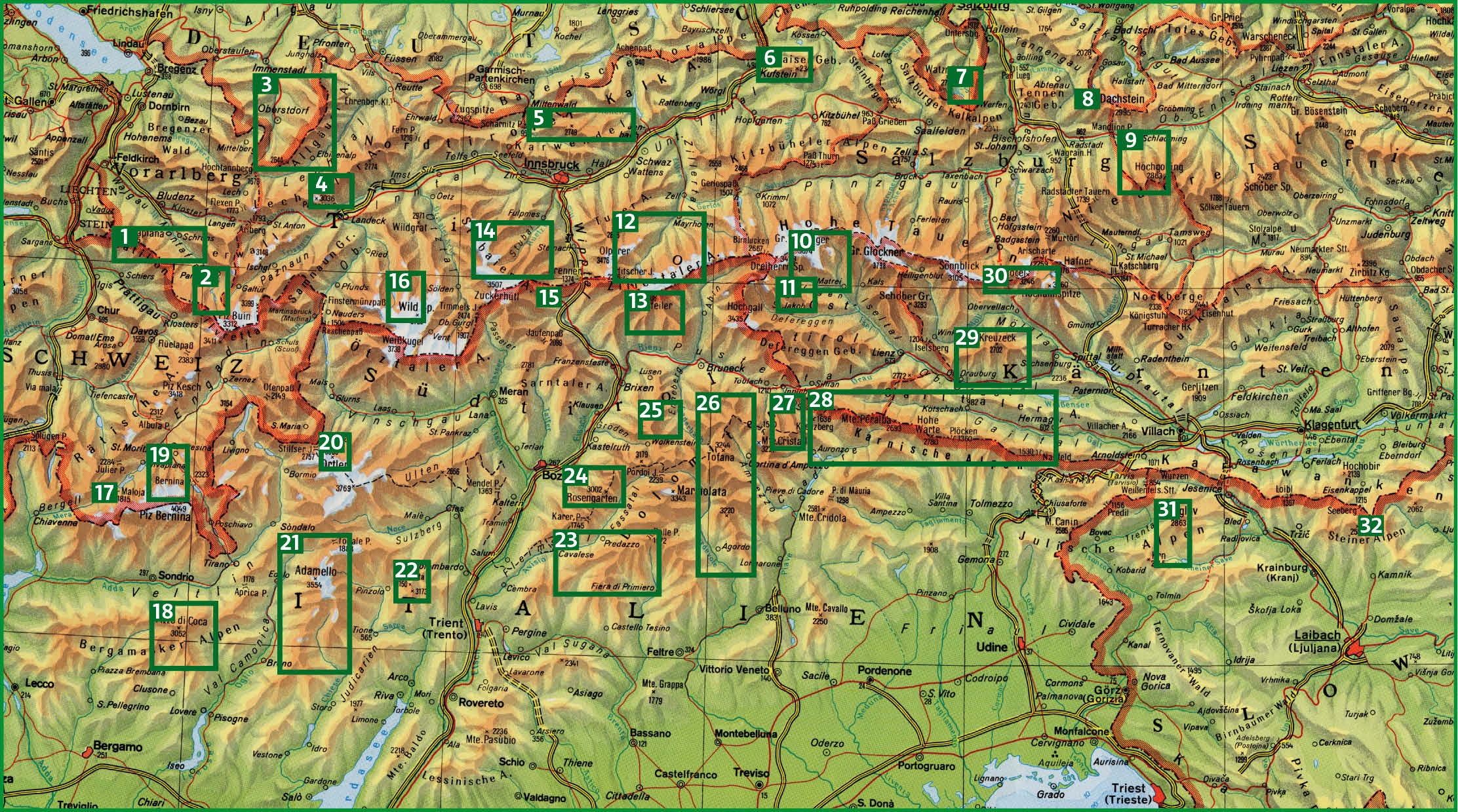 Hüttentouren Ostalpen